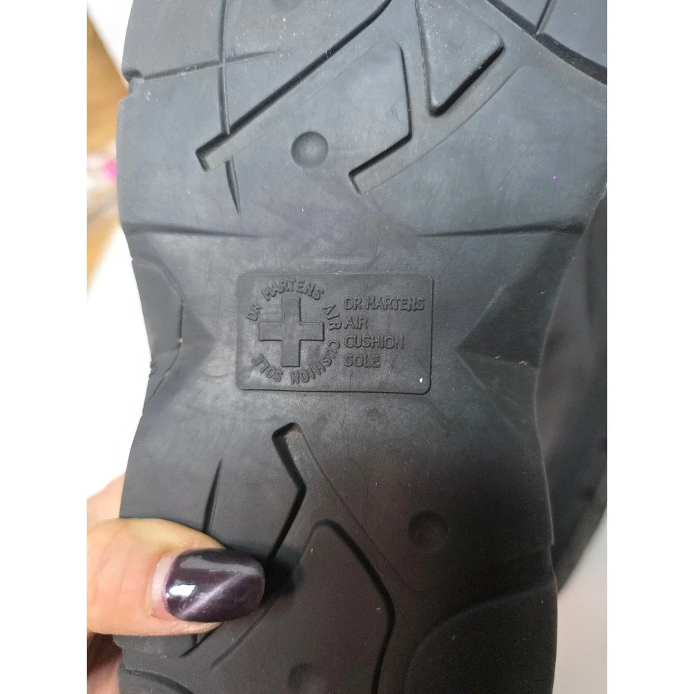 Dr. Martens‎ Vintage Black LeatherCenterSeam SlipOn MulesClogs AirWair Ms 7 Ws 8